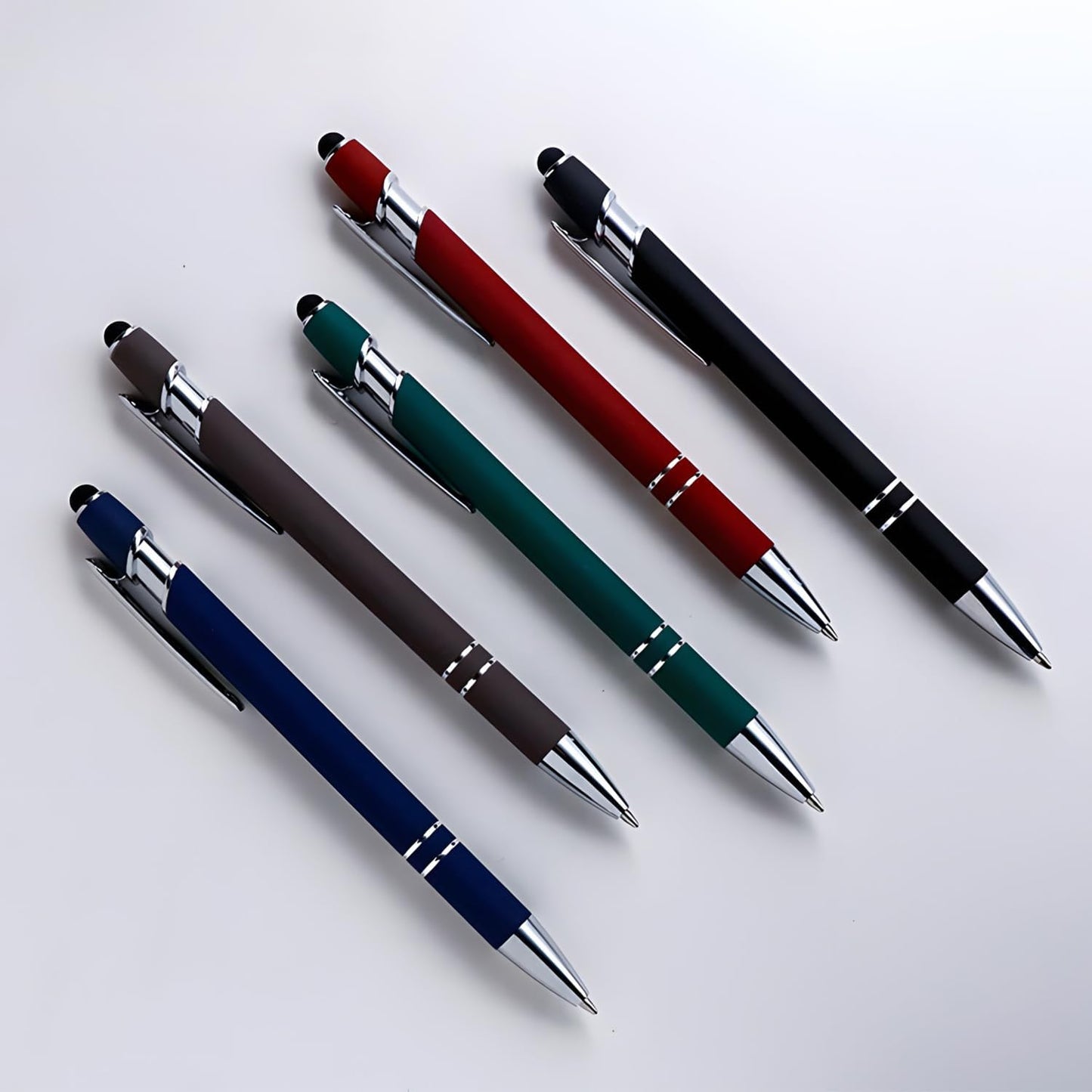 Personalized Custom Pens with Stylus Tip 10 20 50 100 200 500 Pcs Optional, Ballpoint Pen for Writing (peach)