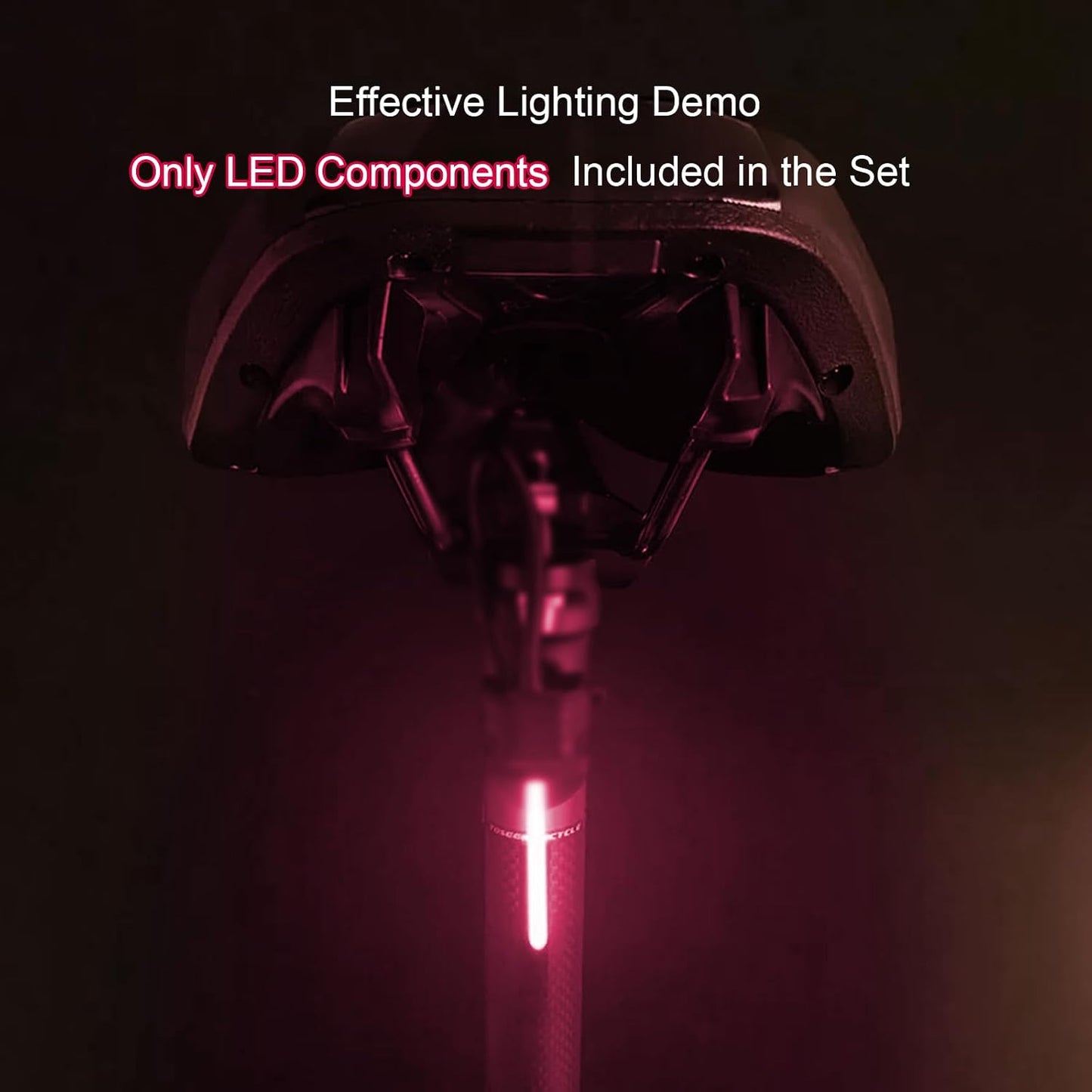 DIY kit Streaming Lights 3v Waterproof led Beads Breathing Light Auto Meteor Light (Pink Light 2 pcs.)