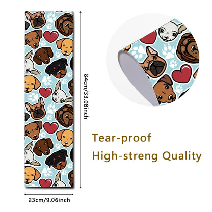 Personalized Skateboard Grip Tape with Photo/Text, Custom Waterproof Scooter Stickers Non-Slip Shockproof Matte Grips, Pink