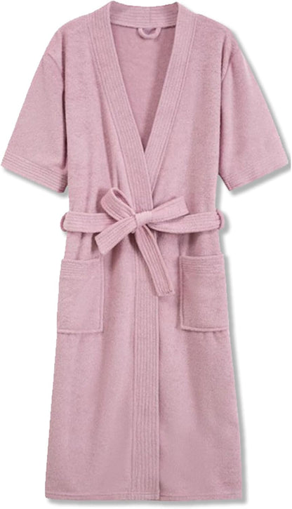 Women's Short Sleeve Terry Bathrobe