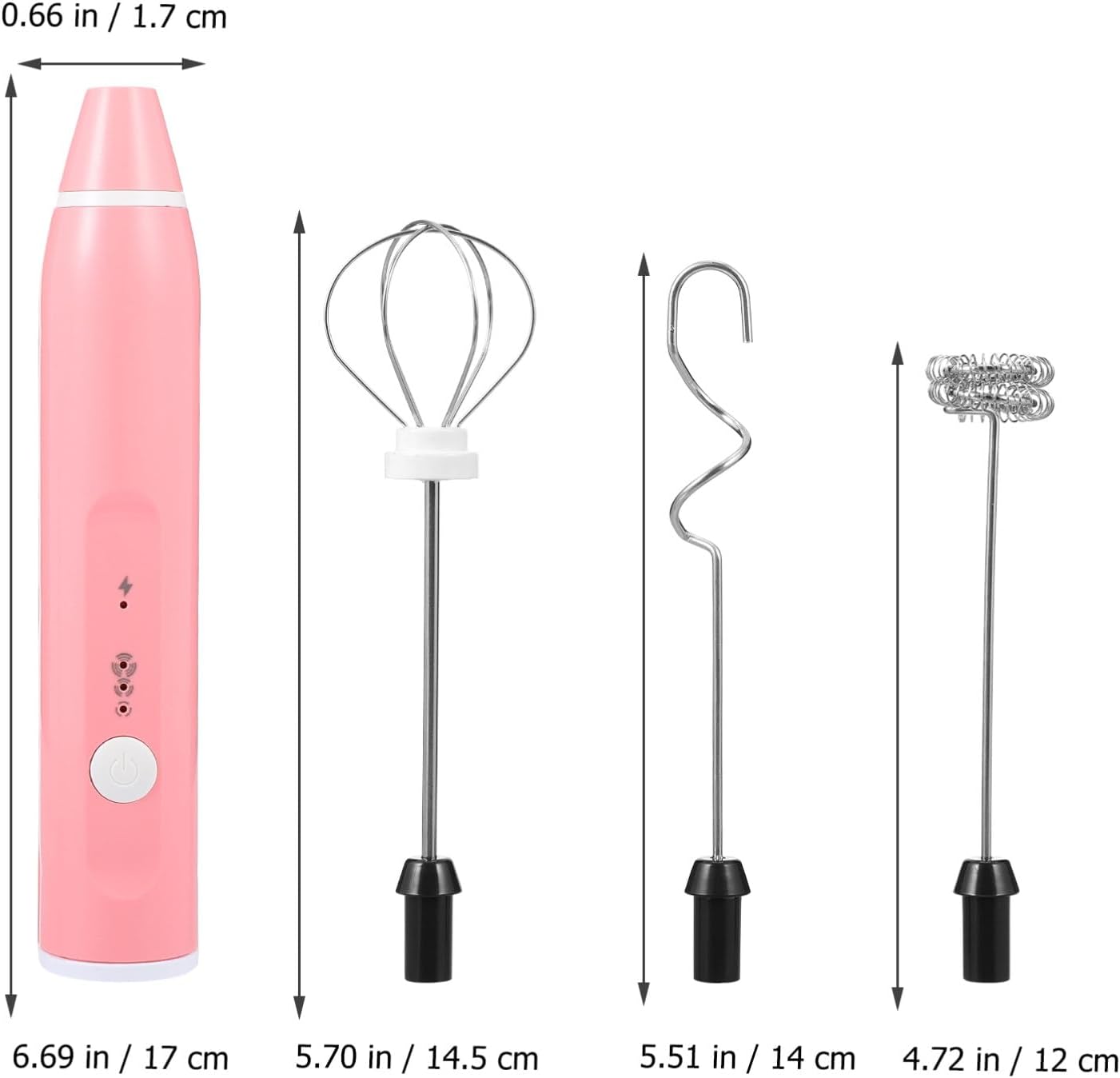 Hemobllo 1set Usb Rechargeable Stainless Steel Handheld Electric Bubbler Automatic Paint Mixer for Crafts Lightweight and Compact Design Easy to Clean Whisk for Paint and