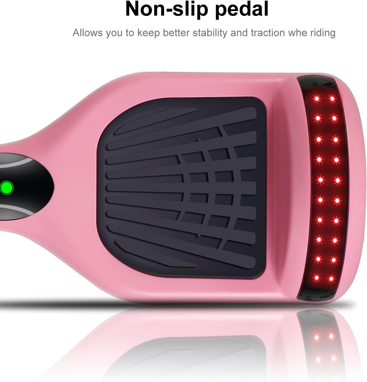 FLYING-ANT Self Balance Scooter 6.5" with Speaker and LED Lights Red