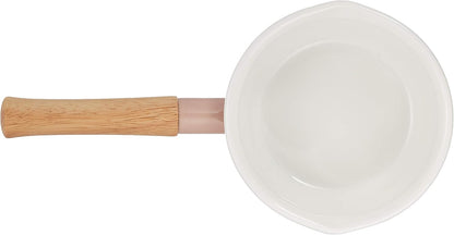 Fuji Hollow CTN-14M.AP Cotton Series Milk Pan with Single Handle, Ash Pink, 5.5 inches (14 cm)