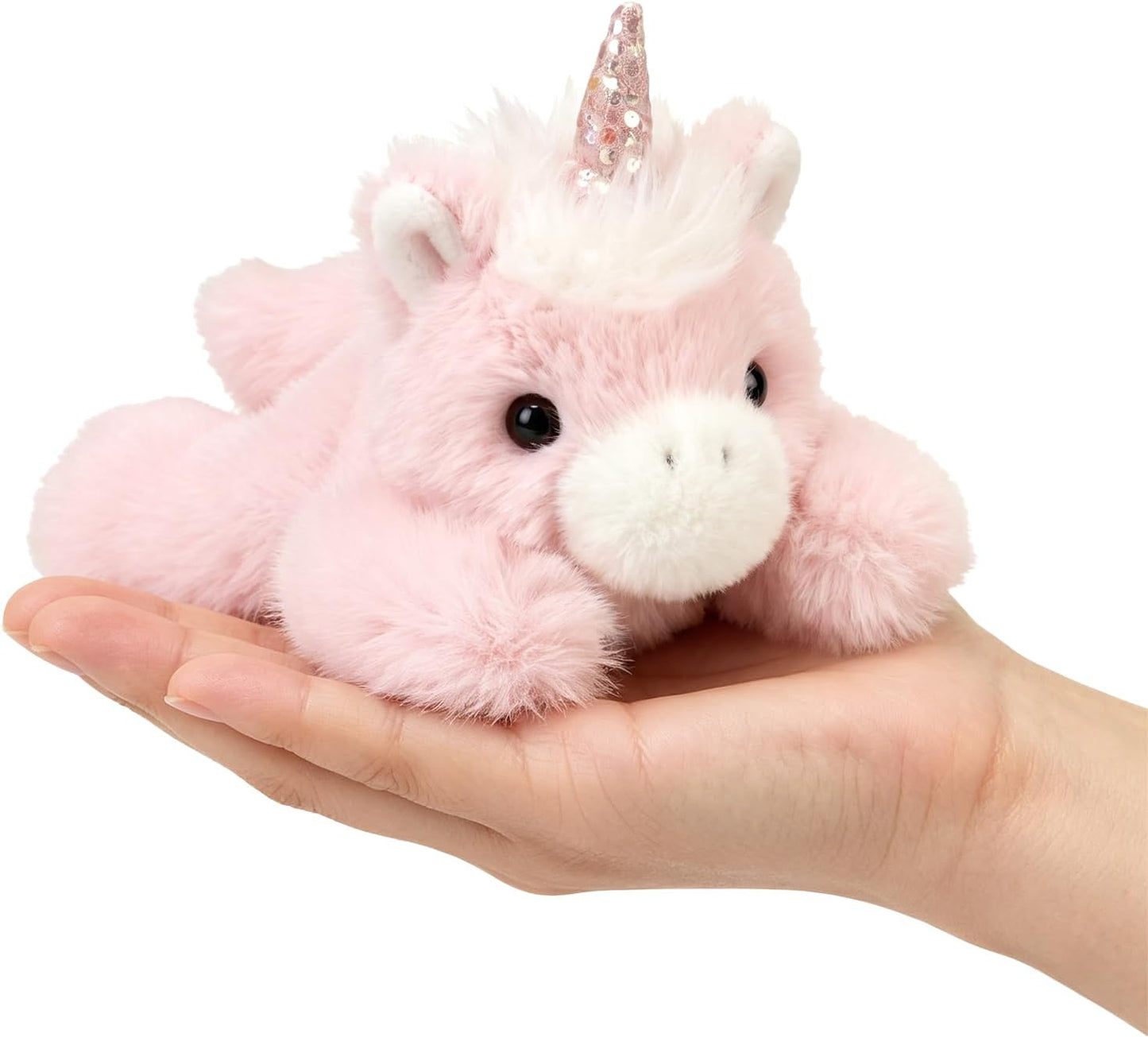PEACH CAT Unicorn Stuffed Animal Cute Plushies Small Plush Toys Gifts for Kids Pink