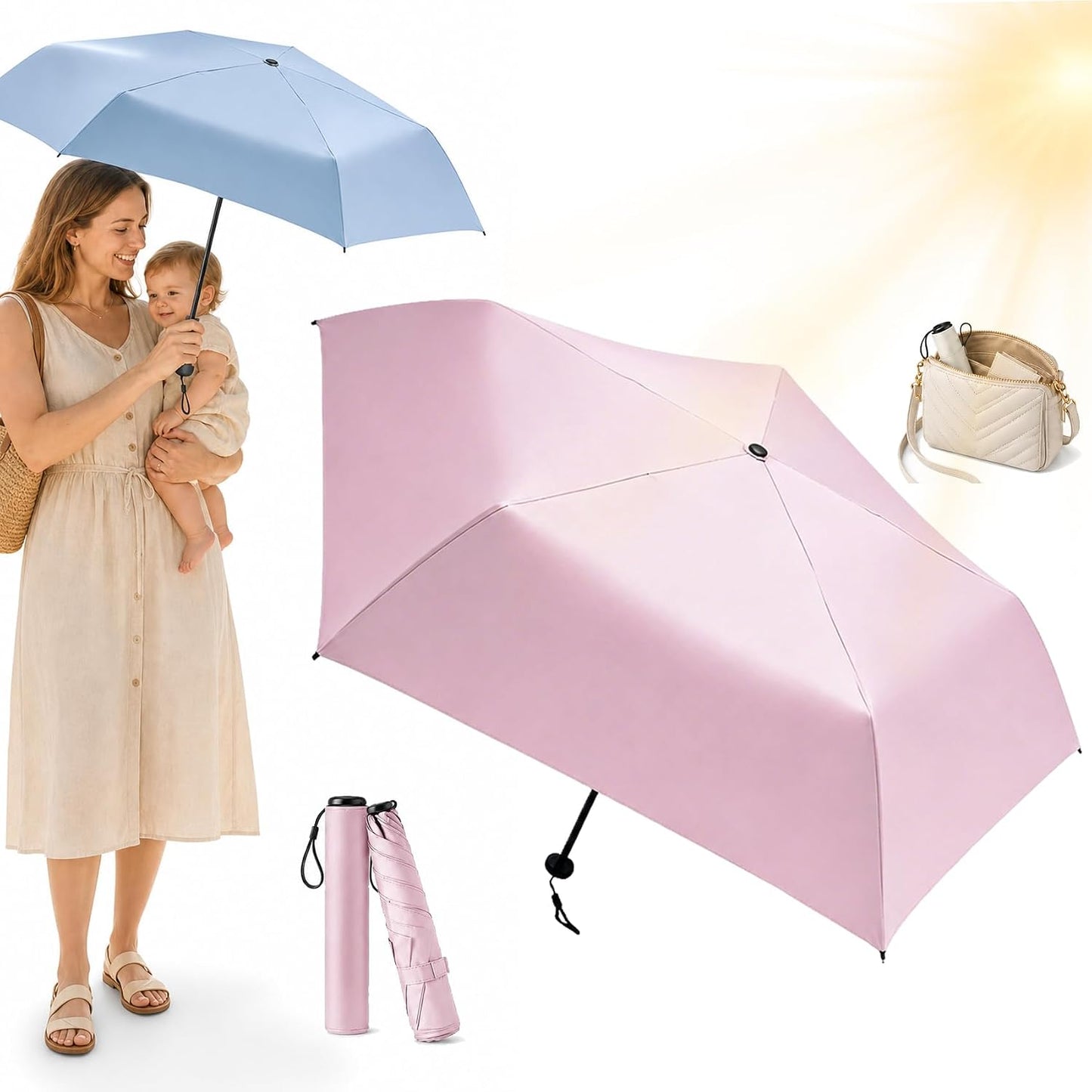 Pencil Umbrella from Japan - Japan Pencil Umbrella, Ultra-Lightweight Compact All-Weather Umbrellas