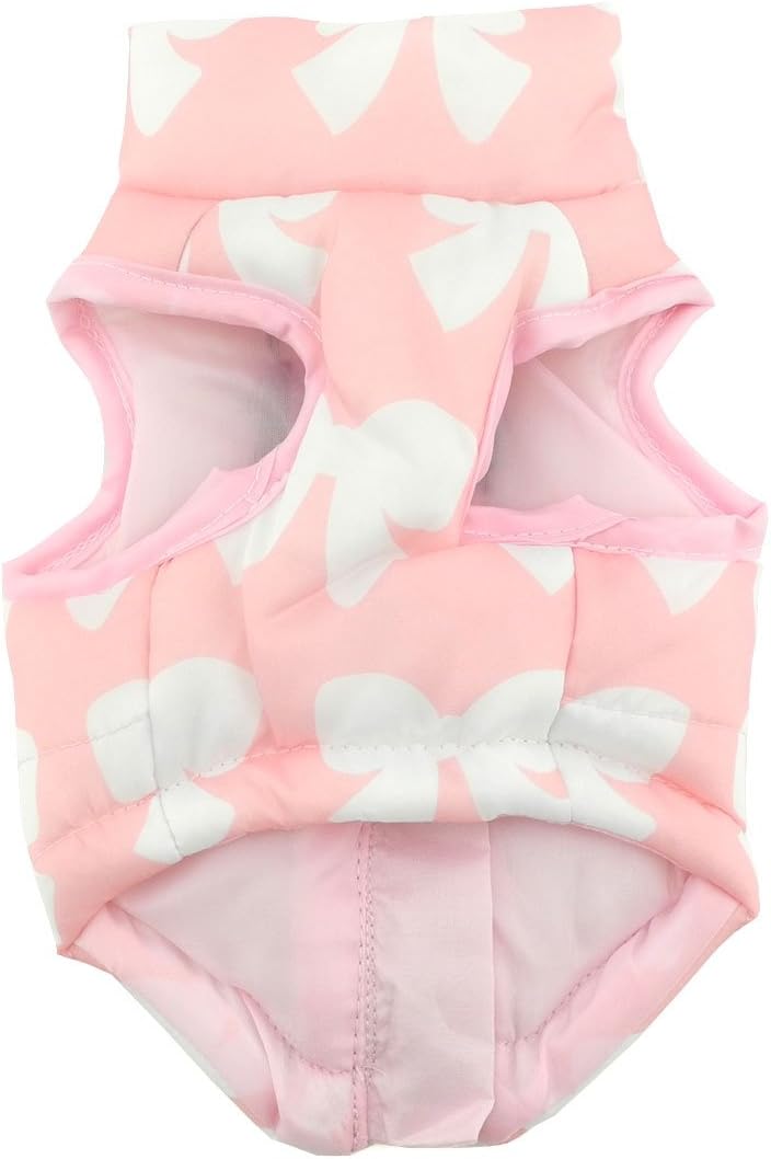 New Various Pet Cat Dog Soft Padded Vest Harness Small Dog Clothes Pink Bow S, Model: BFL049-Pink-S