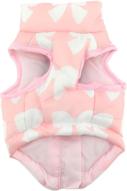 New Various Pet Cat Dog Soft Padded Vest Harness Small Dog Clothes Pink Bow S, Model: BFL049-Pink-S