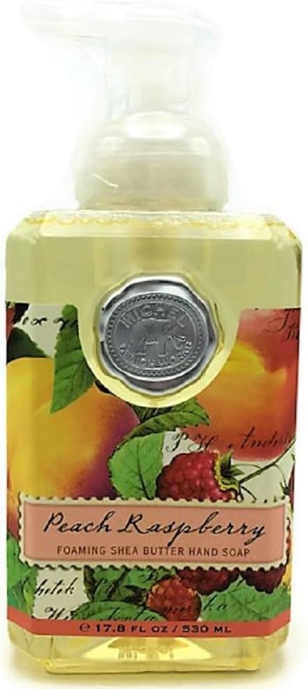 Michel Design Works Peach Raspberry Foaming Shea Butter Hand Soap 17.8 Fl Oz
