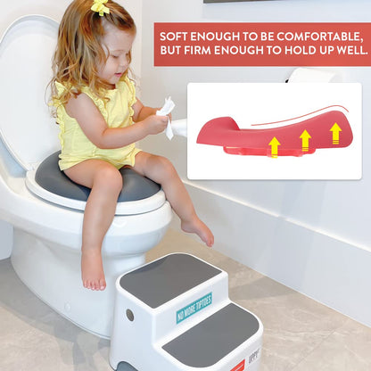 Prince Lionheart Cushiony Potty Training Squish Seat-Coral