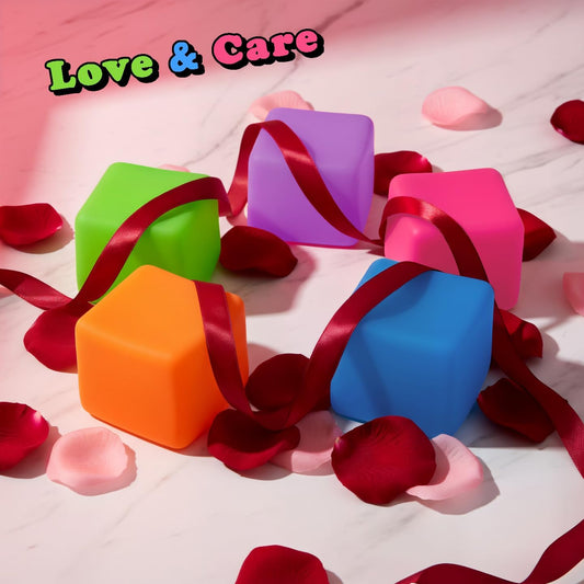 Sensory Stress Cube – High-Density Gel Filled Squishy Toy with Matte Texture for Kids & Adults, Anxiety Relief Fidget Toy, Autism-Supportive, 1-Pack in Pink