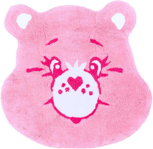 Care Bears Cheer Bear Pink Cotton Non Slip Plush Bathroom Mat Rug (Officially Licensed Product) By Franco