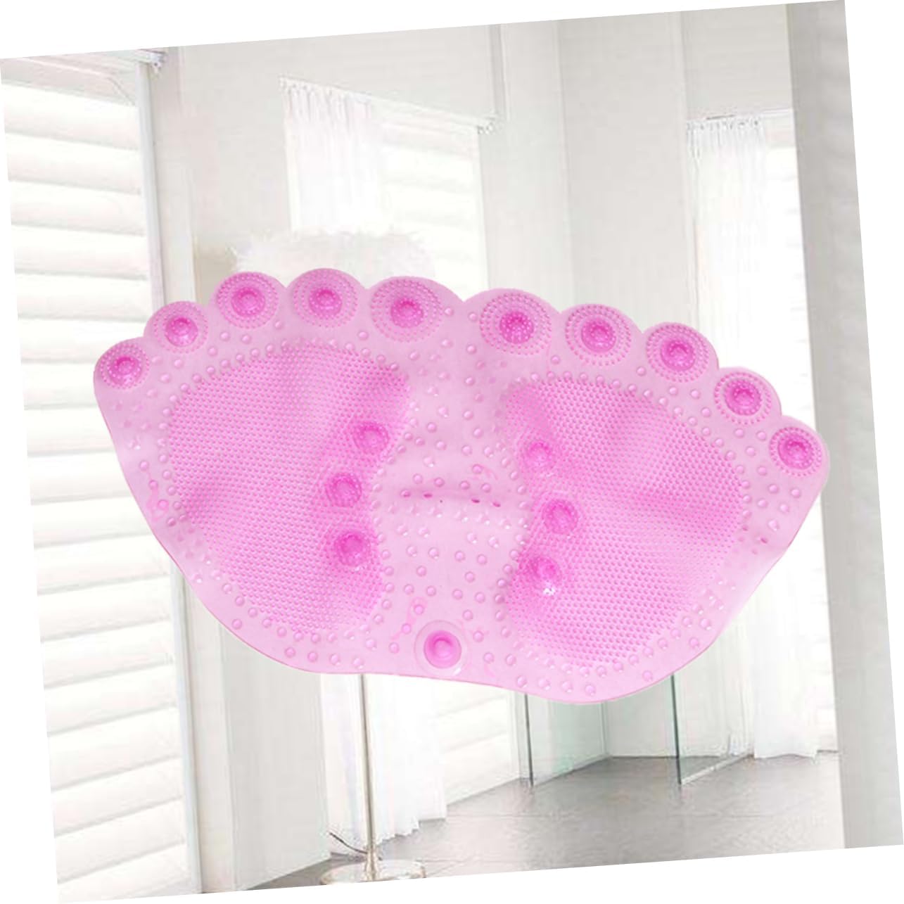 Bathroom Non-Slip Mat Shower Bath Rug Slip Suction Cup Pad Pink for Bathtub and Bathroom