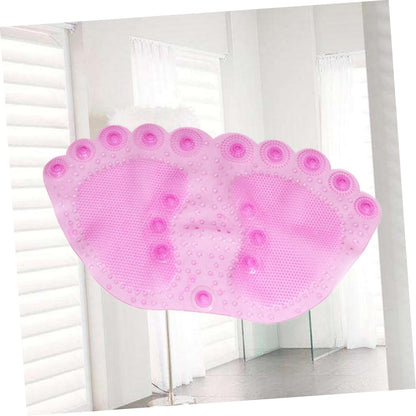 Bathroom Non-Slip Mat Shower Bath Rug Slip Suction Cup Pad Pink for Bathtub and Bathroom