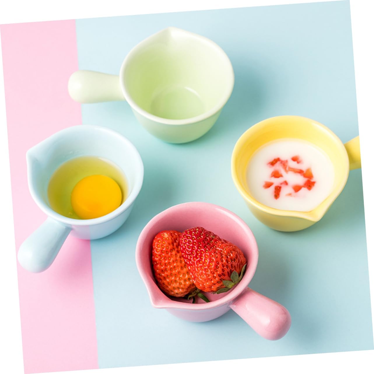 Ceramic Pot Mini Cooking Casserole Handle for Porridge and Sauces Easy to Clean for Gas Stove and Microwave