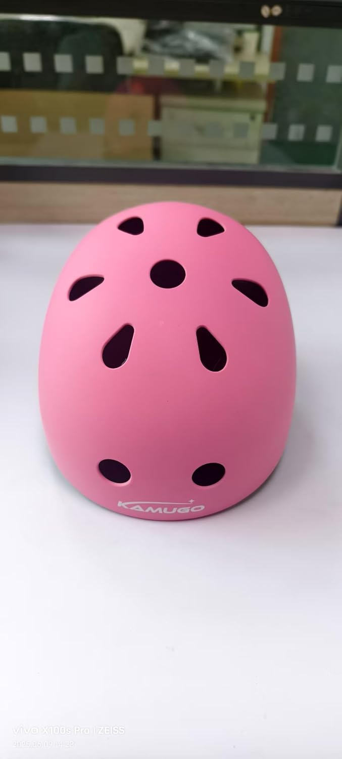 KAMUGO Kids Bike Helmet, Toddler Helmet for Ages 2-8 Boys Girls with Sports Protective Gear Set Knee Elbow Wrist Pads for Skateboard Cycling Scooter Rollerblading