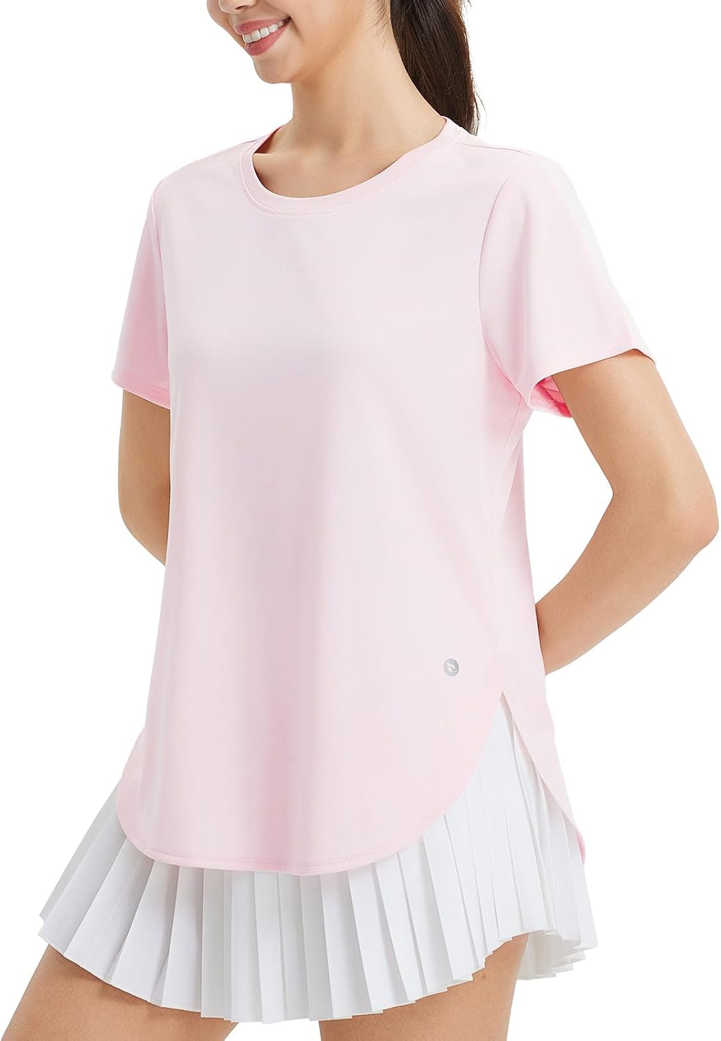 baleaf Women's Short Sleeve Workout Shirts Athletic Running Loose Fit Tops UPF 50+ Quick Dry T-Shirts Gym Yoga Tee