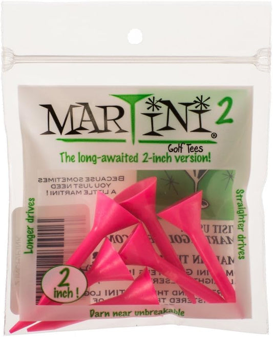 MARTINI 2 Golf Tees - 2 Inch - Virtually Unbreakable