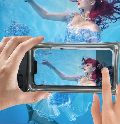 Waterproof Phone Pouch,Floatable Waterproof Phone Pouch with Touchscreen,Universal IPX8 Waterproof Cell Phone Case,Underwater Photography,for Swimming,Rafting,Diving,for All Models (Pink)