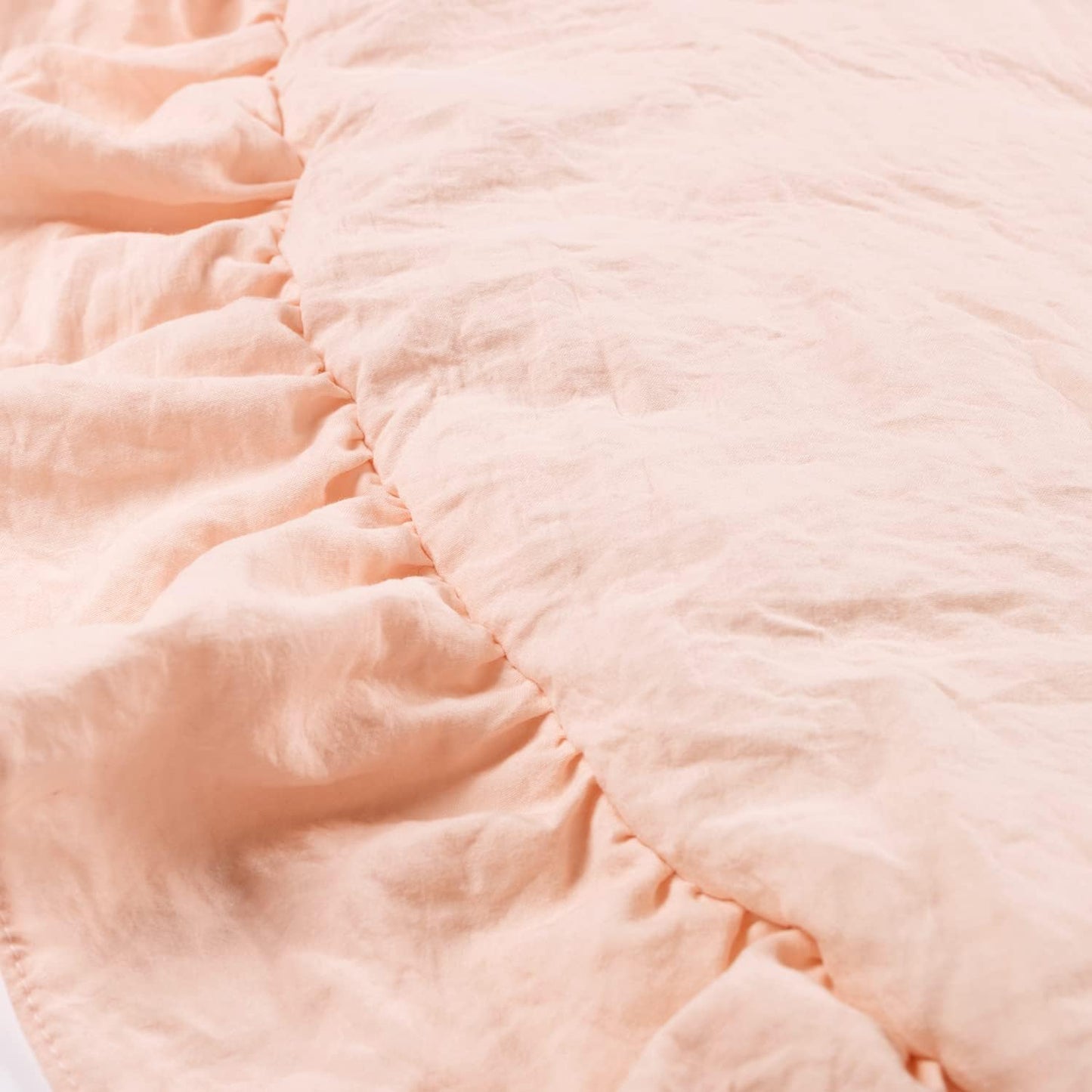 Lush Decor Baby Round Ruffle Play Mat 36" Diameter Blush - Tummy Time Mat - Pink Playmat - Baby Play Mats for Floor - Girl Nursery Decor