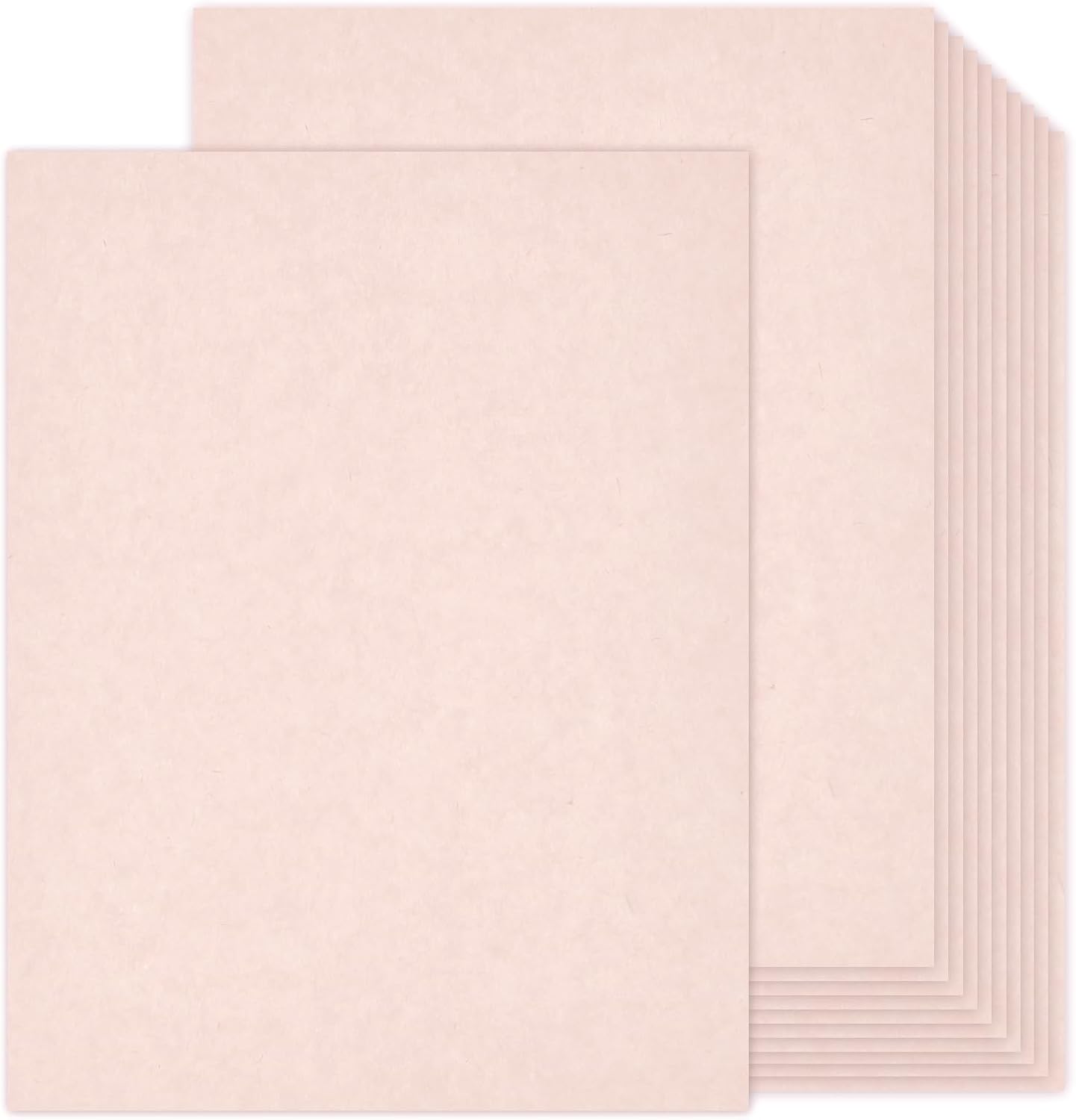 100 Sheets Light Pink Parchment Cardstock Paper 8.5 x 11, Goefun 65lb Cover (180 gsm) Pink Parchment Paper Sheets, Certificate Cardstock for Valentines Day, Wedding Invitations, DIY Cards, Crafts