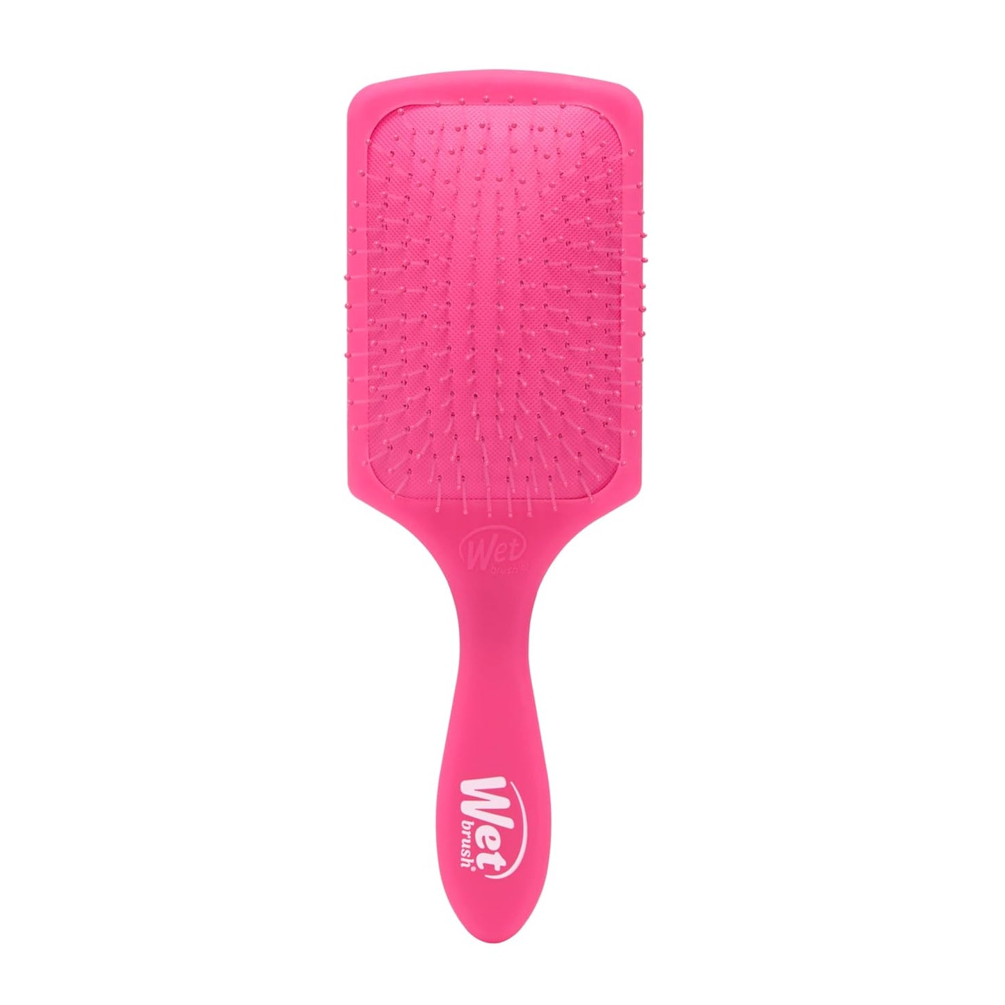 Wet Brush Paddle Detangler Hair Brush, Pink Frost - Ultra-Soft IntelliFlex Detangling Bristles with AquaVent Design - Spread Hair Treatments Evenly - Glides Through Tangles For All Hair Types