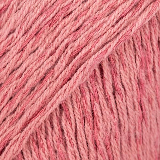 Knitting Yarn of Cotton, Viscose and Linen, Drops Belle, DK, Light Worsted Weight, 1.8 oz 131 Yards (11 Old Pink)