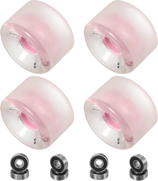 PATIKIL Skateboard Wheels, Street Wheels PU Flash Cruiser Wheels High Elasticity with Bearings for Skateboard