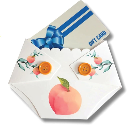 Kards by Kaylee Diaper Shaped Gift Card Holder for Baby Shower - Game Prize or Diaper Raffle Winner Gift - Fruit Themed Baby Shower
