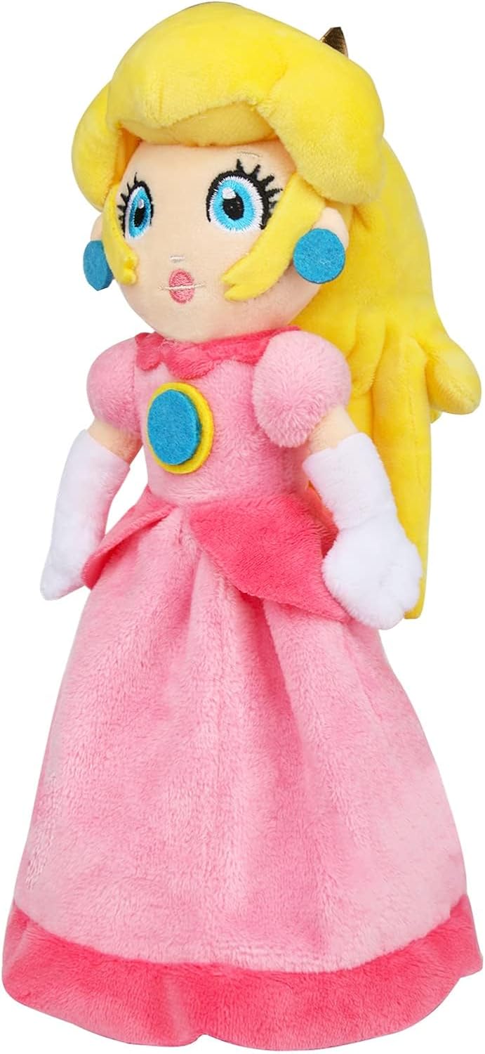 Princess Peach Plush Toy - 10 Inch Soft Princess Peach Doll, Plush Toy Stuffed Character Collection, Gift for Kids Girls Movie Fans