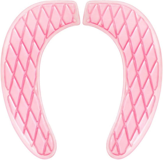 Gel Toilet Seat Cover, Toilet Seat Cushion, Toilet Cover Portable and Washable Toilet Seat Cover Universal, Washable for Standard U Shape Toilet Seats (Pink)