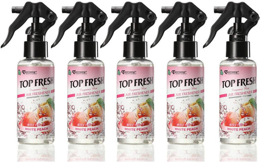 5 Pack Treefrog White Peach Scent Fragrance Mist Spray Tree frog Top Fresh Air Freshener