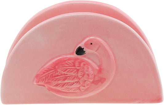 Pink Flamingo Standing Napkin Holder for Table