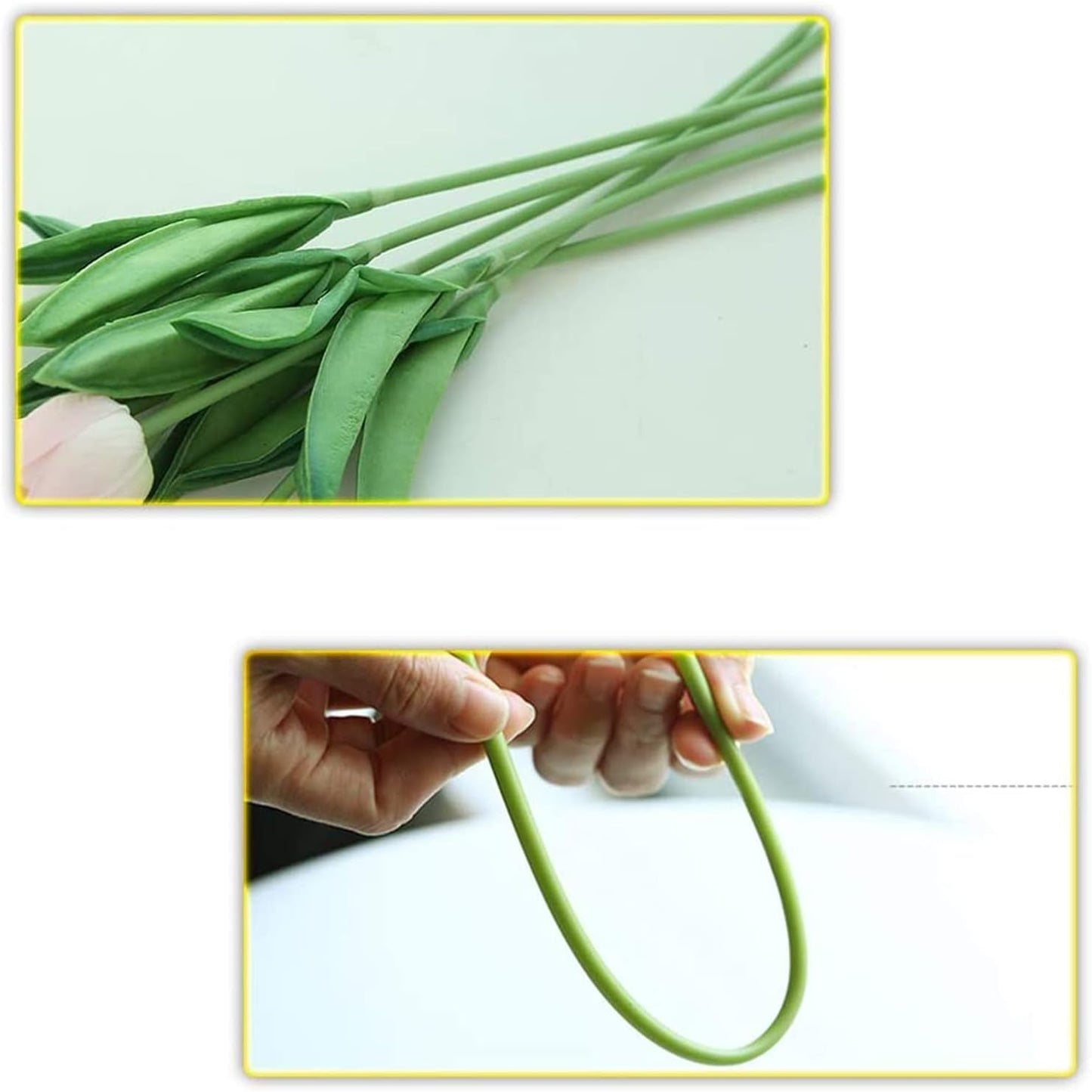 30pcs Real Touch Tulips PU Artificial Flowers, Fake Tulips Flowers for Arrangement Wedding Party Easter Spring Home Dining Room Office Decoration (Peach)