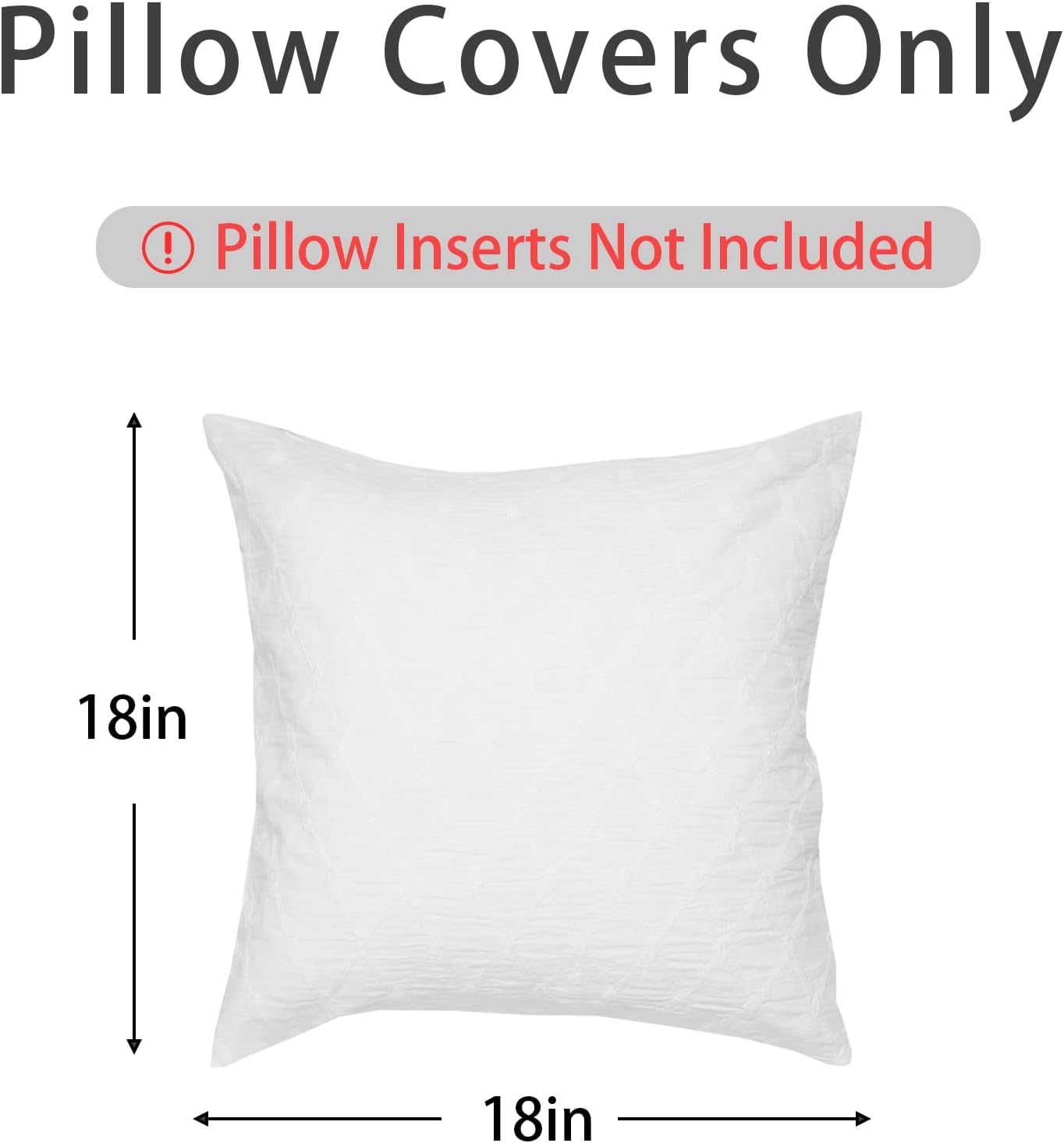 Throw Pillow Covers Alphabet Decorative Pillow Cases ABC Letter Flowers Cushion Covers 18 x 18 Inch Square Pillow Protectors for Sofa Couch Bedroom Car Chair Home Decor (A)