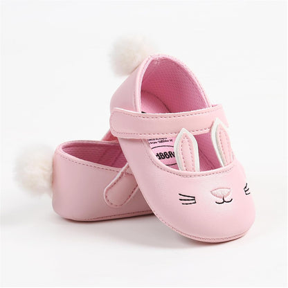 Baby Girls Mary Jane Flats Anti-Slip Rubber Sole Bow Toddler Princess Dress Shoes