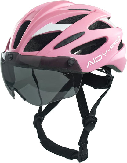 AIDY-PRO Kids Bike Helmet Boys Bike Helmet with Goggles, Adjustable Youth Bikes Helmets, Bicycle Cycling Roller Skating Skateboard Helmet for Boys Girls
