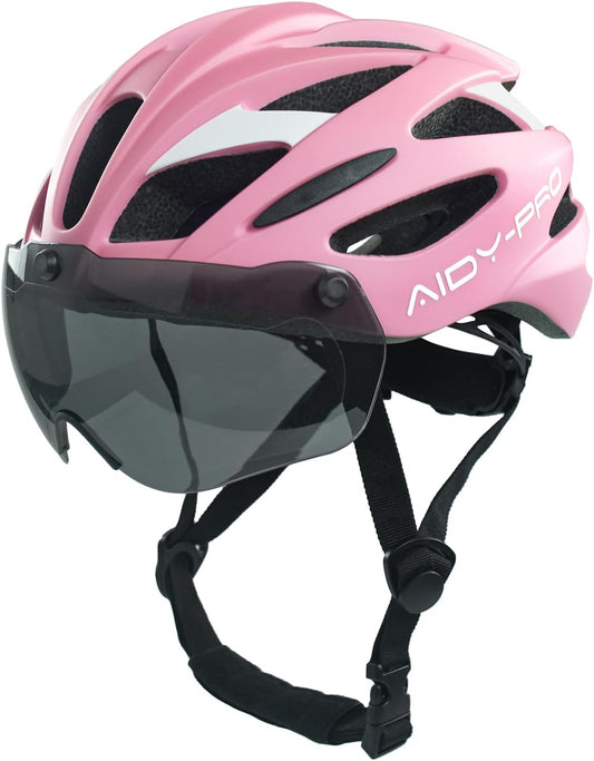 AIDY-PRO Kids Bike Helmet Boys Bike Helmet with Goggles, Adjustable Youth Bikes Helmets, Bicycle Cycling Roller Skating Skateboard Helmet for Boys Girls