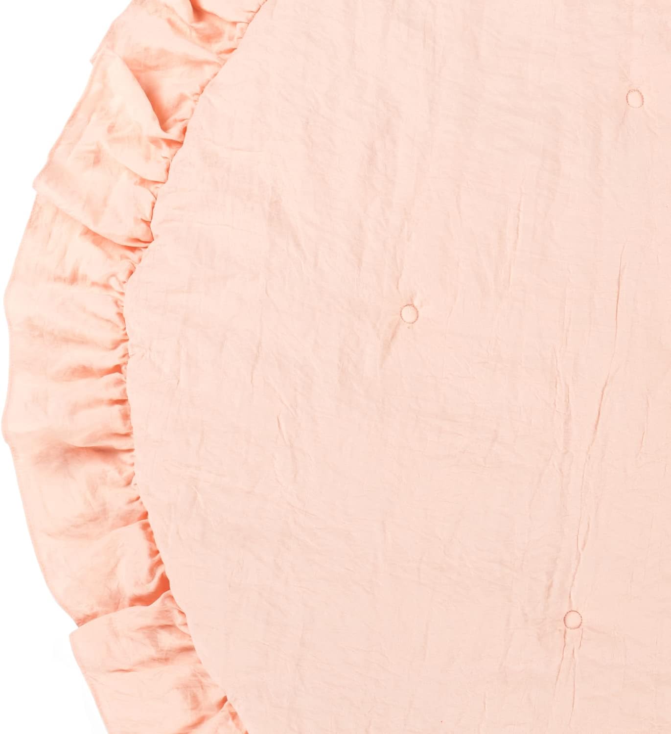 Lush Decor Baby Round Ruffle Play Mat 36" Diameter Blush - Tummy Time Mat - Pink Playmat - Baby Play Mats for Floor - Girl Nursery Decor