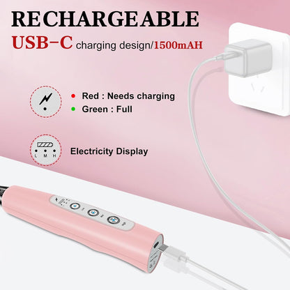 Milk Frother Wand Rechargeable Handheld Whisk Coffee 3 Speed Adjustable