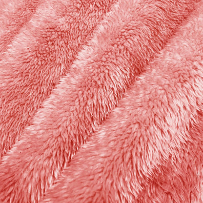 Whale Flotilla Extra Large Pink Throw Blanket for Couch, Decorative Soft Fleece Bed Blankets, Plush Fluffy Thick Sofa Throws for All Season, 50x70 Inch