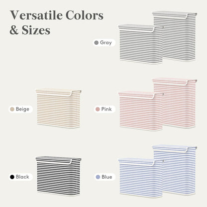 22L Bathroom Toilet Paper Storage Basket with Lid, Pink