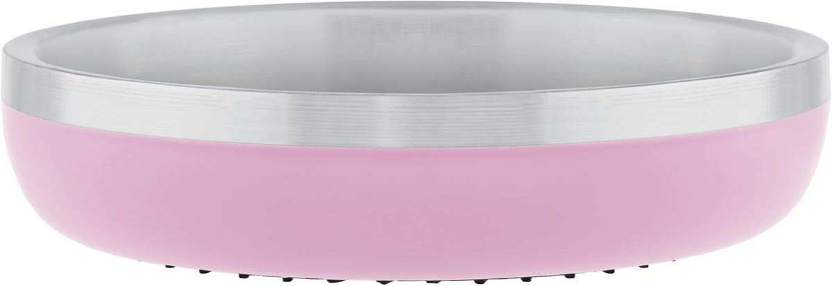 Stainless Steel Cat Bowls 9 oz Heavy Duty Hyper Pink