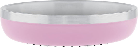 Stainless Steel Cat Bowls 9 oz Heavy Duty Hyper Pink