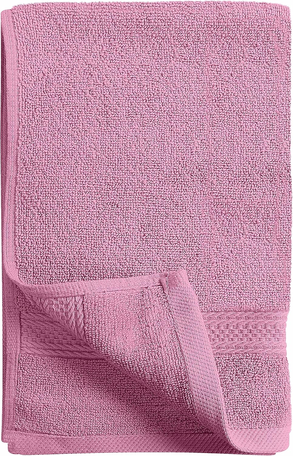 6 Pack Premium Hand Towels, 16x28 in, 600 GSM Cotton, Pink
