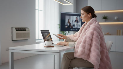 Bubble Faux Fur Throw Blanket 50"x60" – 860 GSM Extra Soft Plush Pink Decorative for Couch, Machine Washable Lightweight Blanket for Sofa Bed Living Room, Cozy Gift for Women