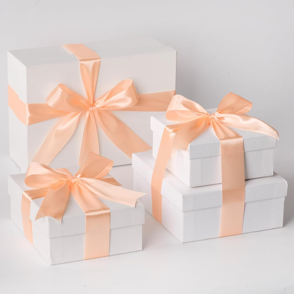 Peach Satin Ribbon, 1-1/2 Inch, 50 Yards