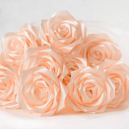 Peach Satin Ribbon, 1-1/2 Inch, 50 Yards