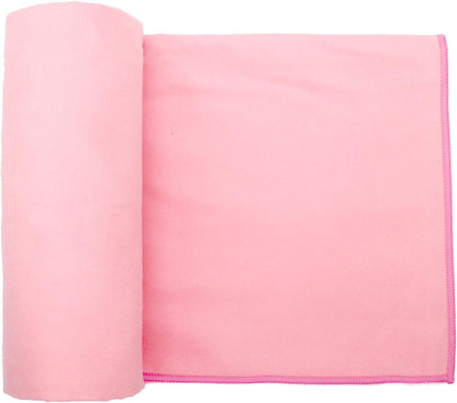 2 Pack Hot Yoga Towel Non Slip Yoga Mat Towel Non-Slip Sweat Absorbent Microfiber Towel for Hot Yoga, Pilates and Workout 72" x 26.5", Pink
