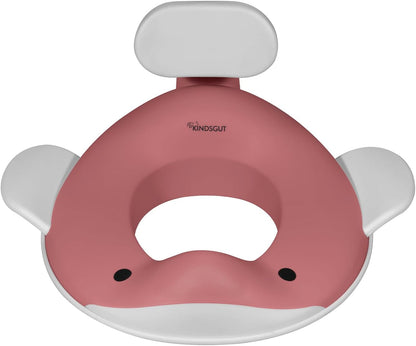 Kindsgut Whale Potty Training Seat for Toddlers, Dusty Pink
