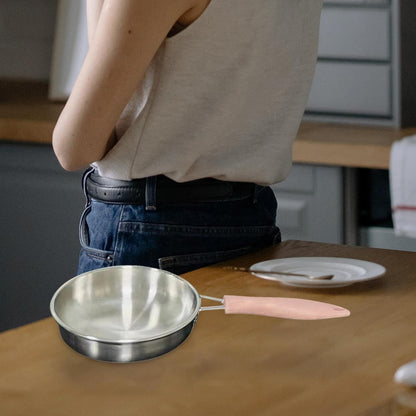 Versatile Cooking Essential Set for Home Kitchen - Nonstick Skillet, Saucepan, and Wok, Pink Frying pan